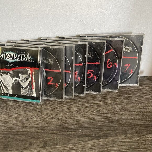 Phantasmagoria 1995 Vintage PC CD-ROM Computer Game SIERRA 7-Discs Windows - Picture 3 of 5